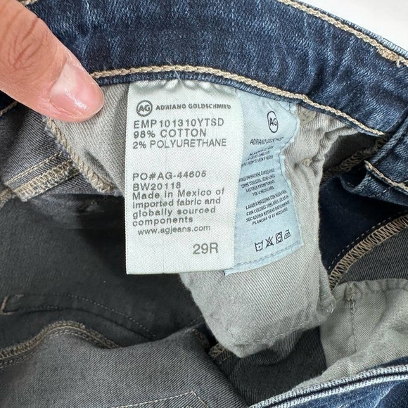 Adriano Goldstein the Angel Bootcut Jeans Classic Pockets Whiskering Blue‎ 29R - Picture 5 of 5